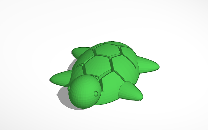 3D design tortoise - Tinkercad