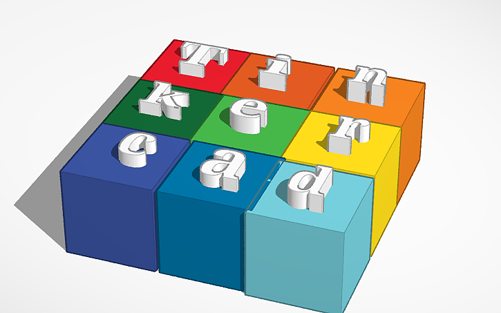 3D design tinkercad logo - Tinkercad