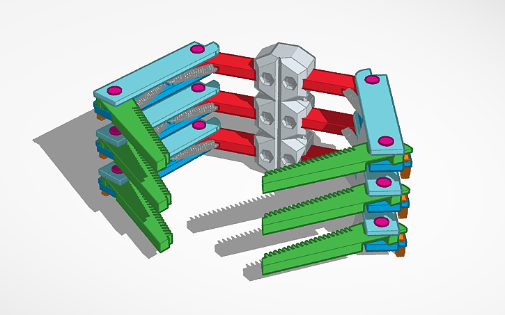 3D design Springlocks V4 - Tinkercad