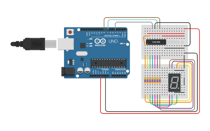 Lucky Number Project Examples Circuit design Lucky Number - Tinkercad