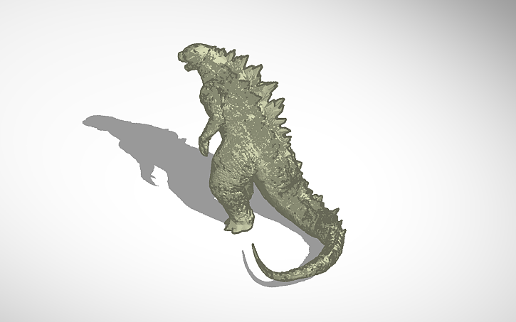 3D design Godzilla - Tinkercad
