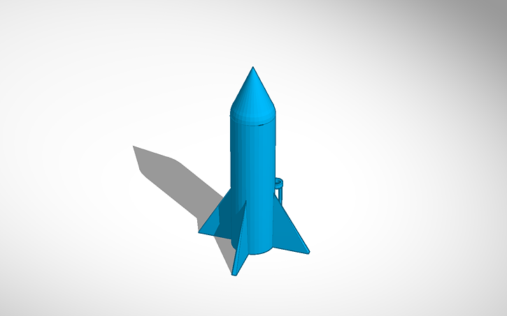 3D design working model rocket - Tinkercad