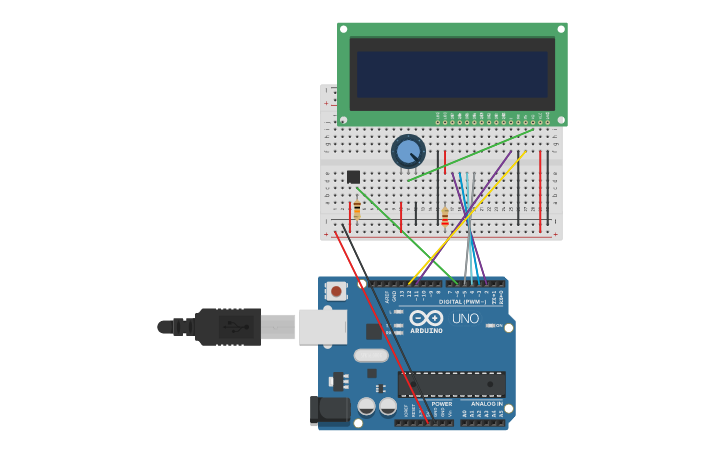 Circuit design Arduino Crystal Ball - Tinkercad