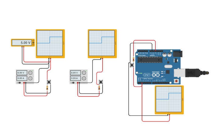 Circuit design Resistencia pull up - Tinkercad