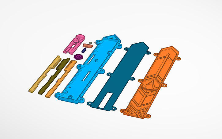 3D design Second Part - Hidden Blade - Tinkercad