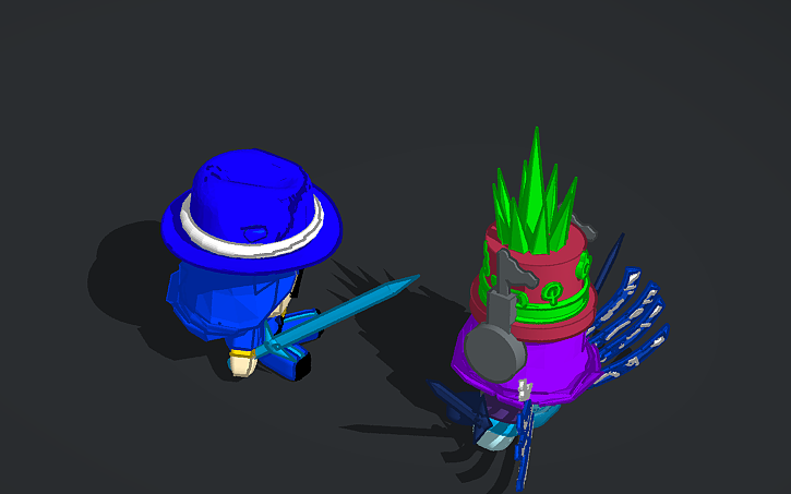 3D design Crazyblox plush vs Guide Plush (Forsaken x Fe2) - Tinkercad