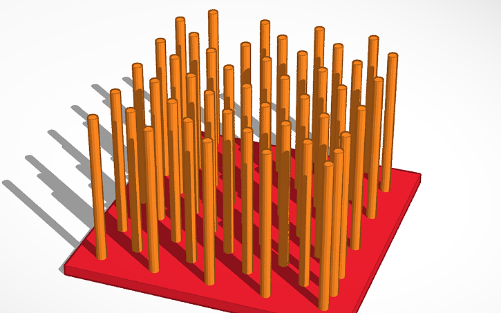 3D design brass drying rack - Tinkercad