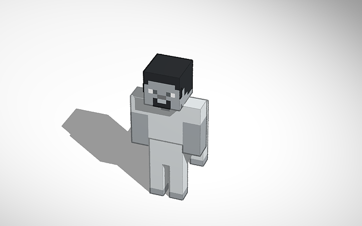 Minecraft Man Tamplets 3D design Minecraft Horse Man Template - Tinkercad