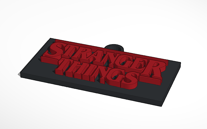 3D design Stranger Things - Tinkercad