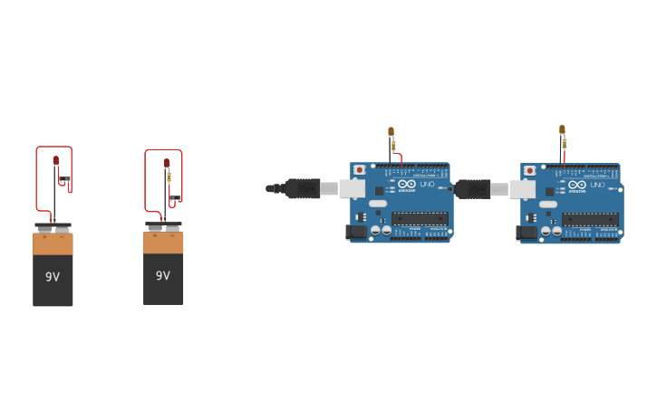 Circuit design LED Blink - Tinkercad
