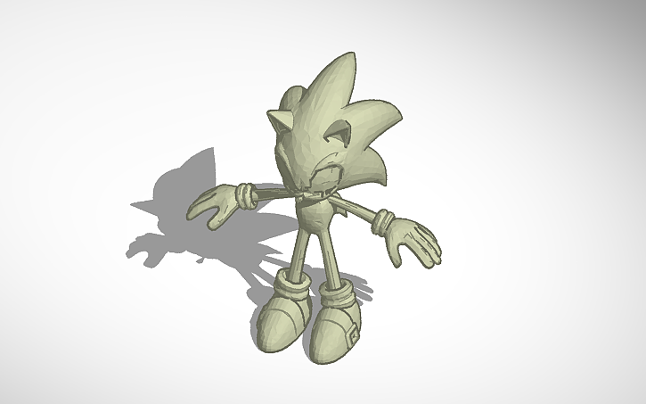 3D design Sonic The Hedgehog (HD) - Tinkercad