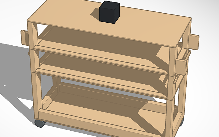 3D design Controlled Austere Rolling Table (CART) - Tinkercad