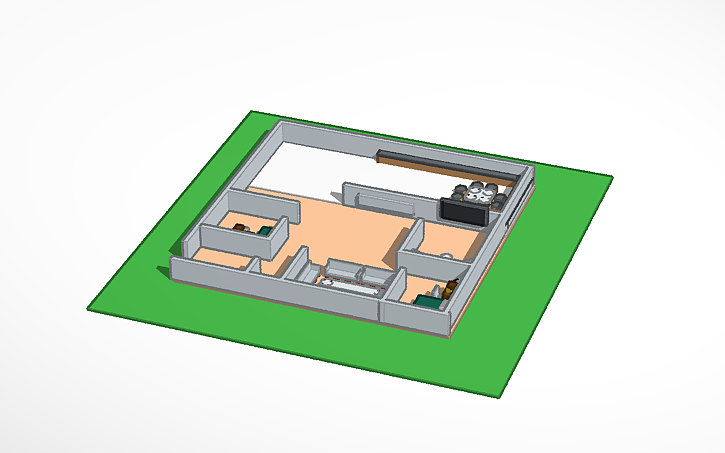 3D design House interior - Tinkercad