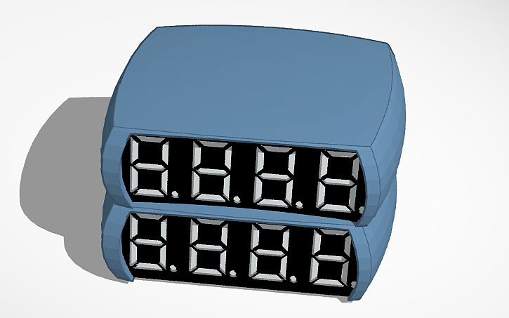 3D design clock - Tinkercad