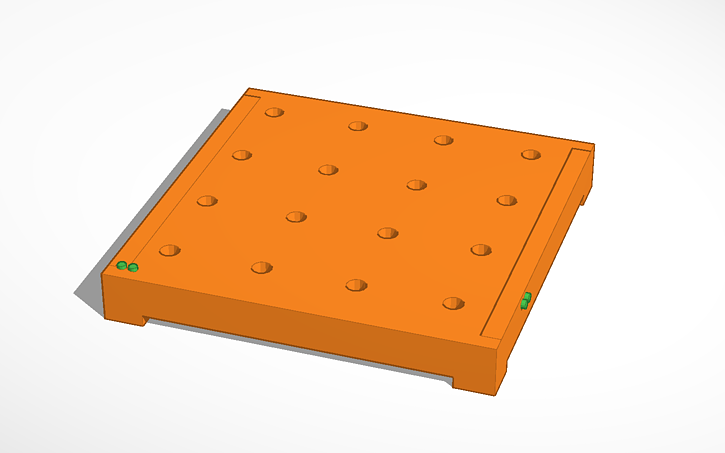 3D design 4x4x4 Led Cube Template - Tinkercad