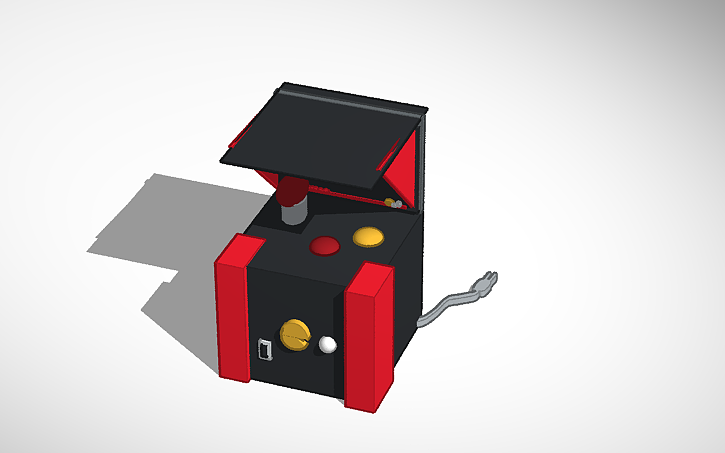 Make Code Arcade Pac Man 3D design pac -man arcade machine - Tinkercad