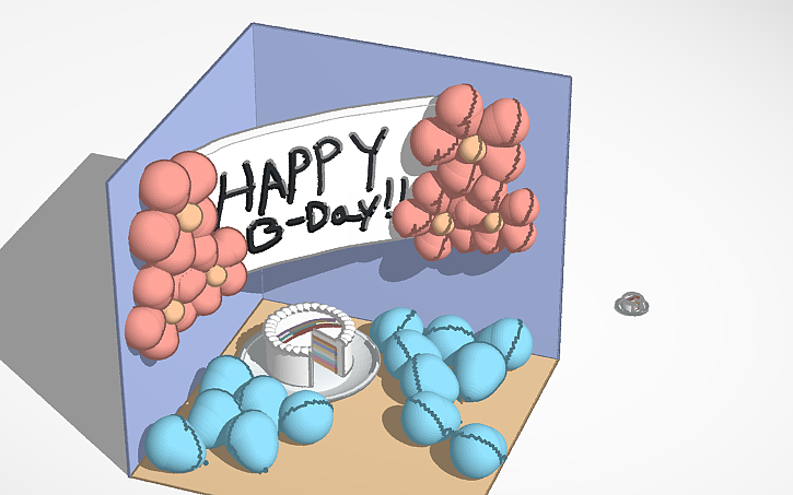 3D design Cake #7 - Tinkercad