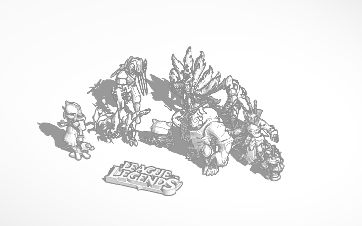 3D design League Of Legends - Tinkercad