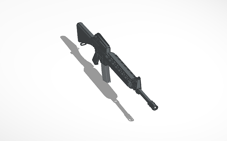 3D design M-16 - Tinkercad