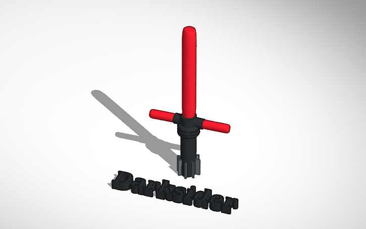 3d-design-kylo-ren-s-lightsaber-tinkercad