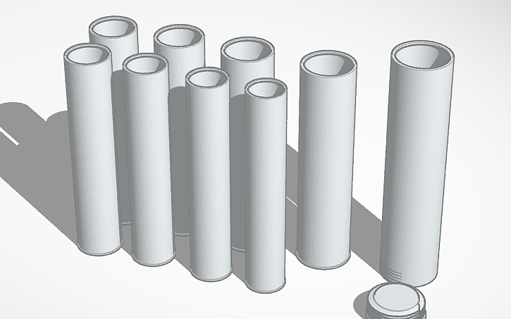 Rod Object Design 3D design Copy of Extendable Rod - Tinkercad