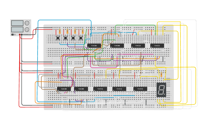 Circuit design Logic Design Project - Tinkercad