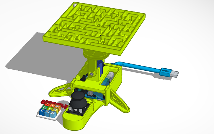 3D design Instructables Maze Robot Model - Tinkercad
