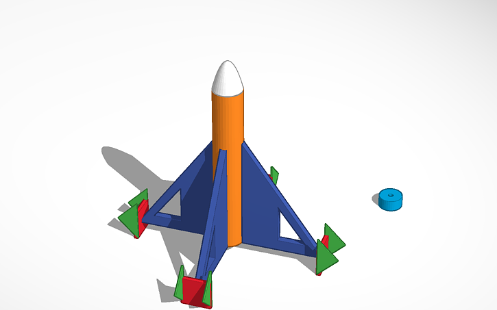 3D design Rocket - Tinkercad