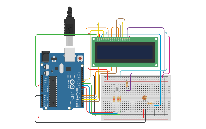 Circuit design Smart Environment Monitor with Visual and LCD Feedback ...