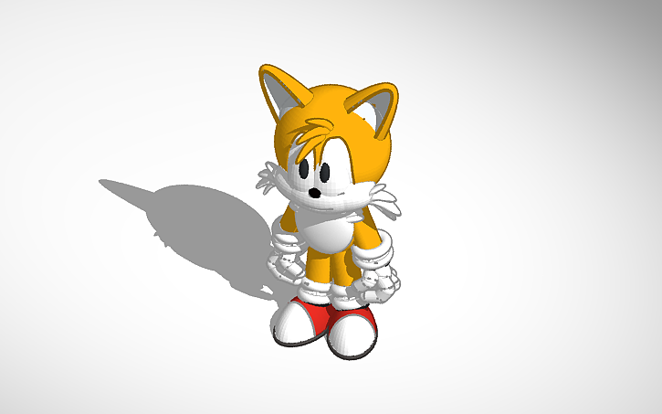 3D design tails at 3 am - Tinkercad