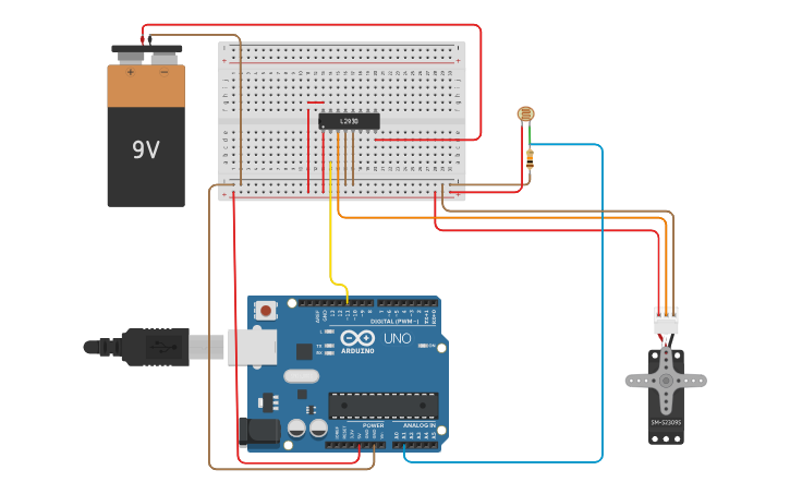 Circuit design Automation with Arduino (Individual) - Tinkercad