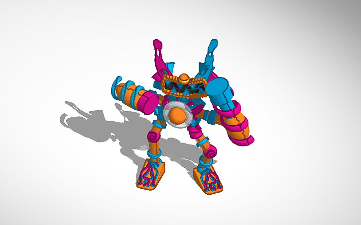 Fire oasis epic wubbox (Pose 1) - Tinkercad