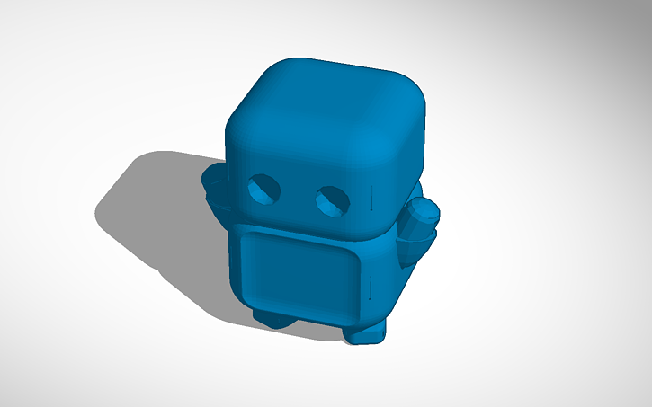 3D design cute robot (what I call: ardorabot) - Tinkercad