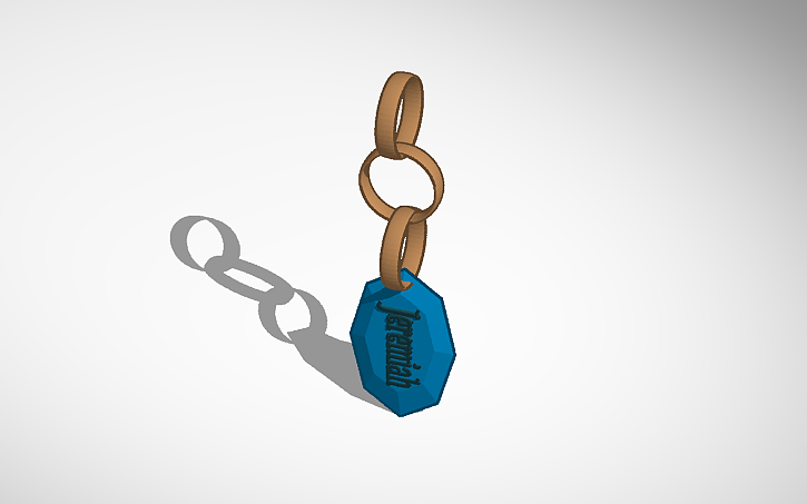 Cad Keychain Design 3D design Keychain - Tinkercad