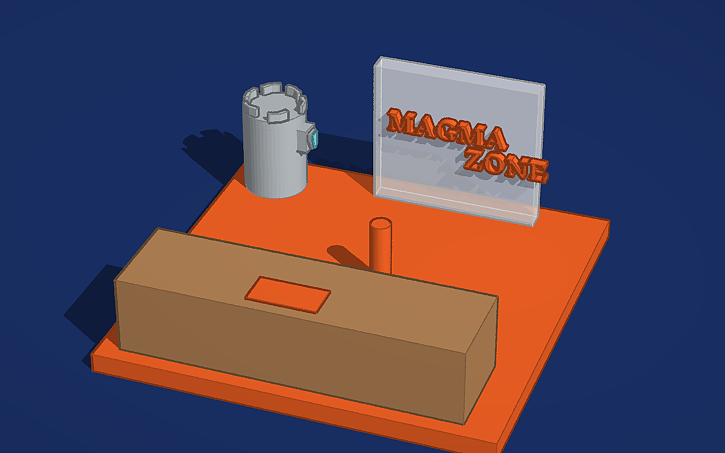 3D design Magma Zone - Tinkercad