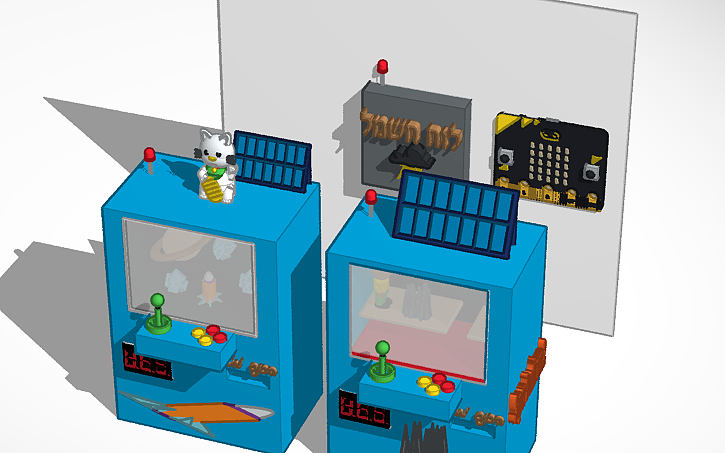 3D design arcade machine - Tinkercad