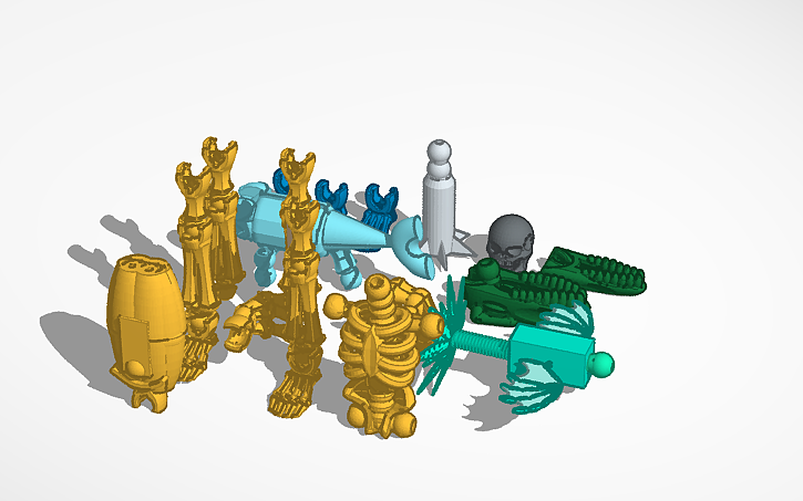 3D design flexy brainrot set - Tinkercad