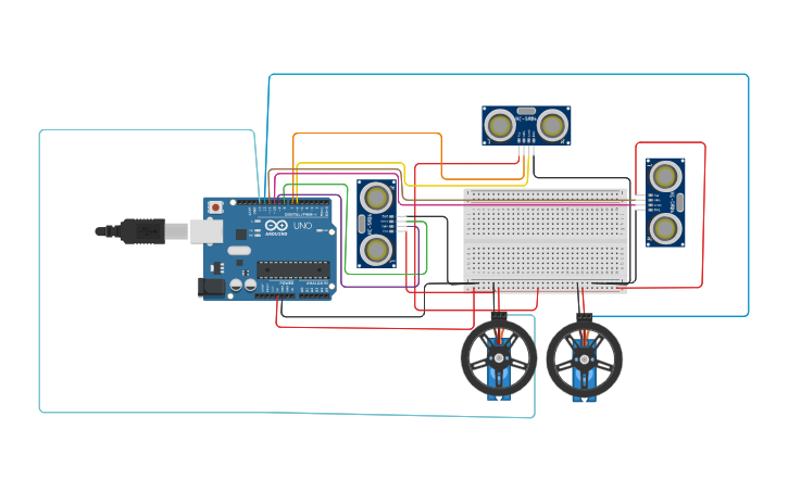 Circuit design Tesla brain - Tinkercad