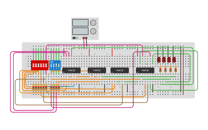 Circuit design ENCODER - Tinkercad