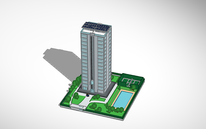 3D design S-Building - Tinkercad
