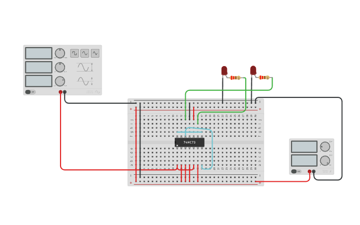 Circuit design Modulo 3 synchronous counter Firdosh Amin - Tinkercad