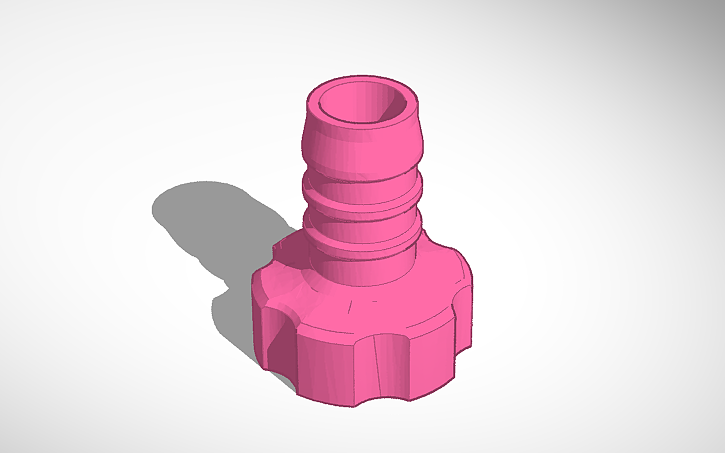 3D design Female GHT to hose barb 3/4