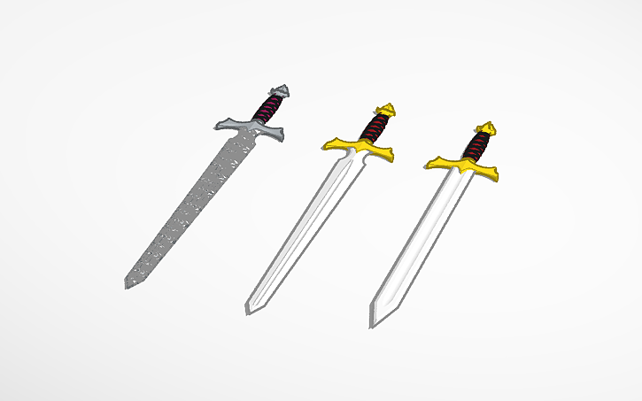 3D design Sword - Tinkercad