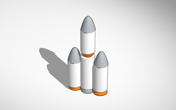 3D design rocket - Tinkercad