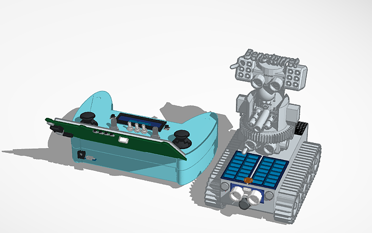 3D design turret - Tinkercad