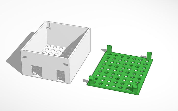 Arduino Project Box Cad 3D design Arduino box with cover - Tinkercad