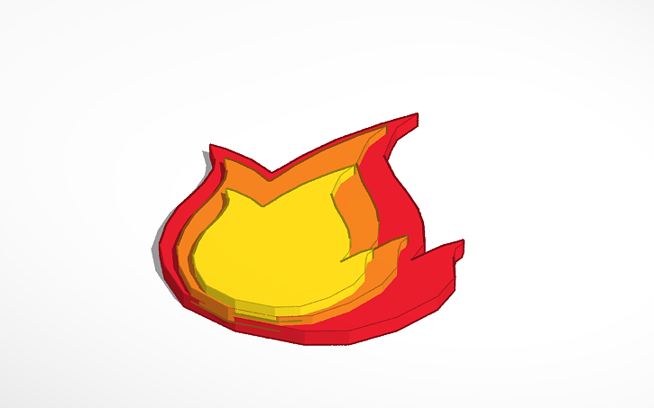 3D design Flame - Tinkercad