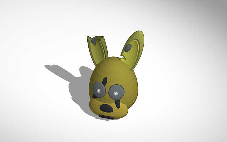 3D design Springtrap Head - Tinkercad