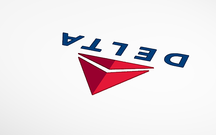 3D design Delta Logo - Tinkercad