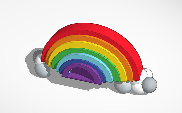3D design Rainbow - Tinkercad